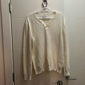 Frank & Oak Men’s Large Cream Waffle sweater